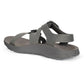 3/4 Angled Medial View of Men's Redway Sandal in Rock on a white background.