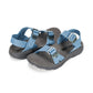 Pair of Women's Salinas Sandals in Sky on a white background.